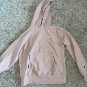 Light Pink Champion Hoodie.